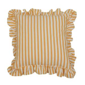 Randigt Kuddfodral Svea Gul 45x45cm Fondaco