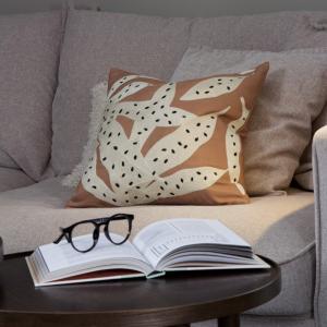 Kuddfodral Leia Beige 45x45cm Svanefors