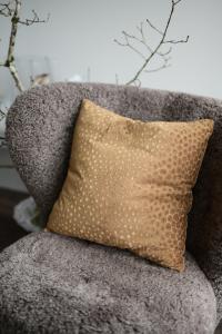 Kuddfodral Leopard Konjak 48x48cm Fondaco Leon