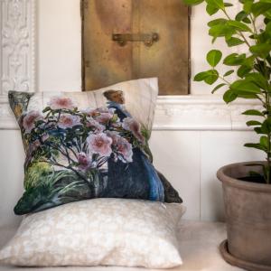 Kuddfodral Linne Azalea Multi 45x45cm Svanefors