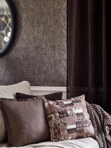 Kuddfodral Linne Nina Royal Brun 45x45cm