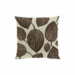 Kuddfodral Lyckans Blad Brun 47x47cm Arvidssons Textil