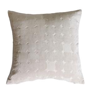 Kuddfodral Sammet Mila Beige 45x45cm Svanefors