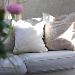 Kuddfodral Sammet Duni Offwhite 45x45cm Svanefors