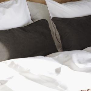 Kuddfodral Sammet Avlång Estelle 35x80cm Mellangrå Svanefors