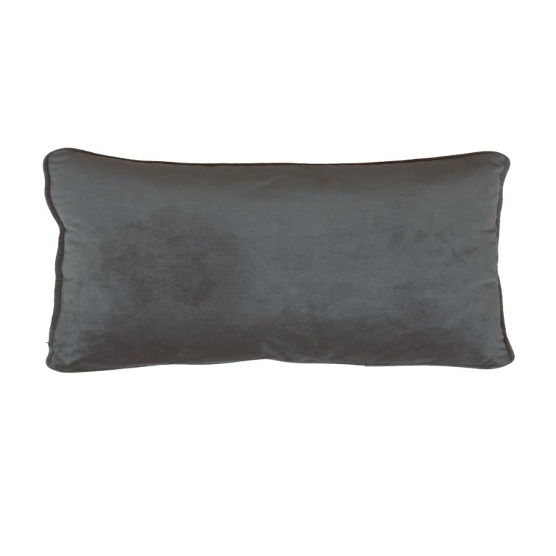 Kuddfodral Sammet Estelle Mellangrå 35x80cm Svanefors at lavanille