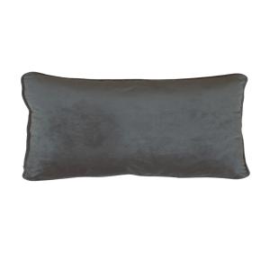 Kuddfodral Sammet Avlång Estelle 35x80cm Mellangrå Svanefors