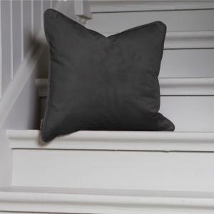 Kuddfodral Sammet Estelle 45x45cm Antracit Svanefors