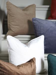 Kuddfodral Sammet Estelle 45x45cm Nougat Svanefors