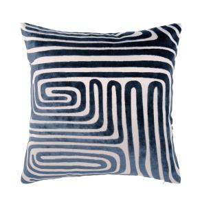 Kuddfodral Sammet Molly Marinblå 45x45cm Svanefors