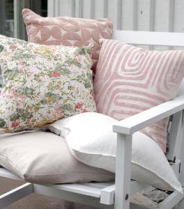 Kuddfodral Sammet Molly Puderrosa 45x45cm Svanefors