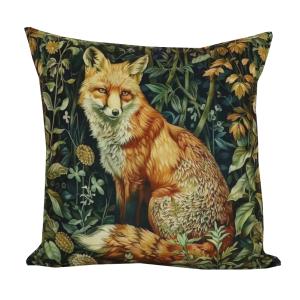 Kuddfodral Sammet Redlunds Forest Fox Multi 45x45cm