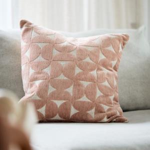 Kuddfodral Sammet Tess Puderrosa 45x45cm Svanefors