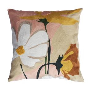 Kuddfodral Signe Blommigt Rosa 45x45cm Svanefors