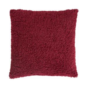 Kuddfodral Fuskpäls Irja Vinröd 45x45cm Svanefors