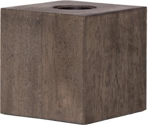 Lampfot Trä Brun Star Trading Kub 9,5cm
