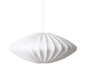 Taklampa Ellipse Bomull Vit Watt & Veke 80cm
