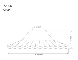 Lampskärm Silvia Glas Brun 21,5cm Aneta Lighting