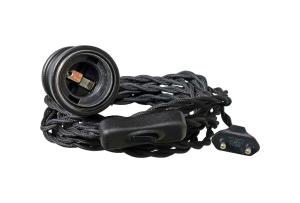 Lampupphängning Mary Svart 4m Aneta Lighting