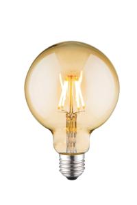 LED-Lampa Dimbar E27 4W Filament Glob Amber Aneta