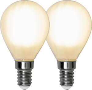 LED-Lampa Klot Star Trading E14 4,5W (40W) 2700K 470lm Frostad