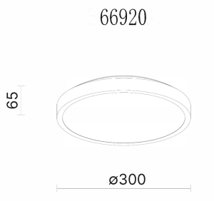 LED Plafond Aneta Lighting Anillo Vit 30cm