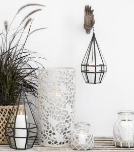 Lene Bjerre Rustic Blockljus Rustic Vit Small