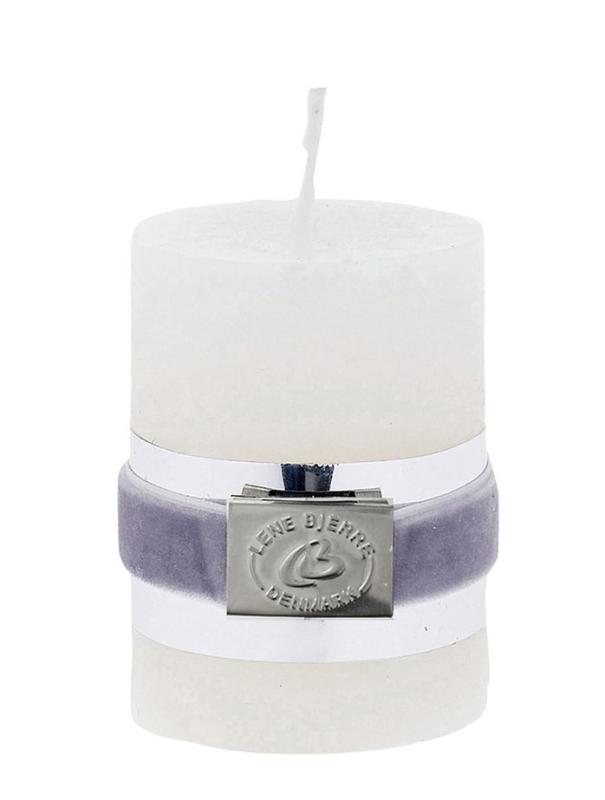 Lene Bjerre Rustic Blockljus Rustic Vit Small at lavanille
