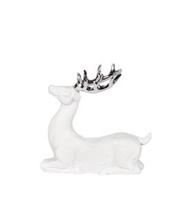 Lene Bjerre Serafina Rådjur Vit/Silver 9cm