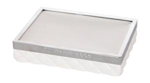 Tvålkopp Vit/Silver Lene Bjerre Portia