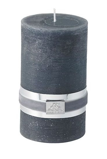 Lene Bjerre Rustic Blockljus Dark Grey 12,5cm at lavanille