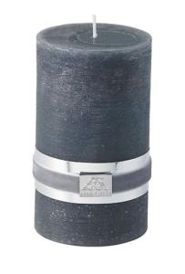 Lene Bjerre Rustic Blockljus Dark Grey 12,5cm