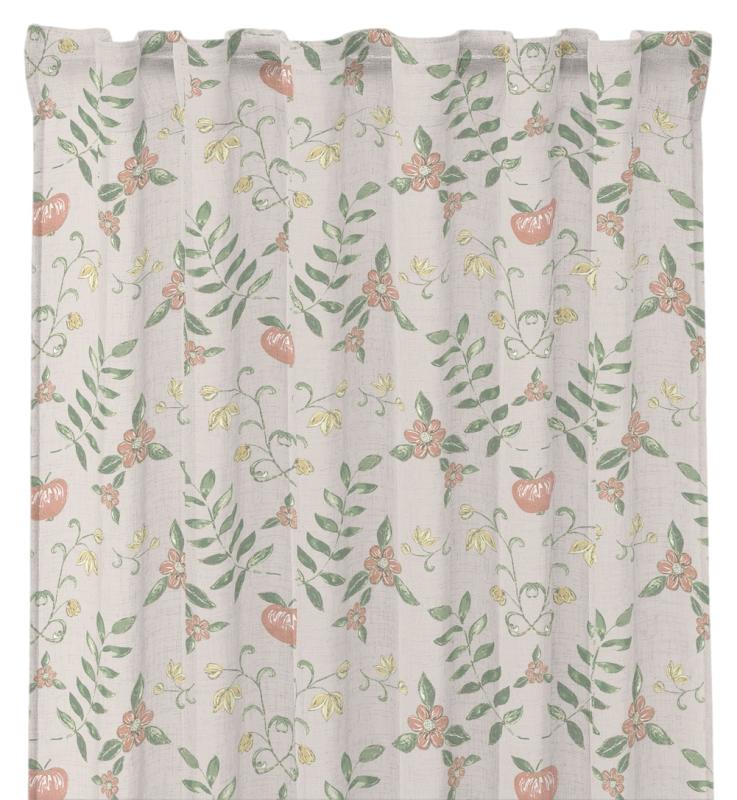 Linnebeige Gardin Redlunds Rättvik 2-Pack 145x245cm at lavanille