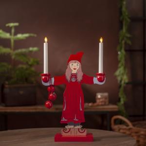 Ljusstake Sundborn Flicka 48cm Star Trading