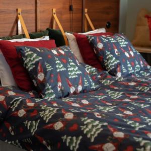 Julpåslakan Marinblå Lord Nelson Nisse 150x210cm