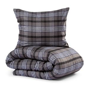 Påslakanset Rutigt Flanell Marinblå Lord Nelson Skaveröd 150x210cm