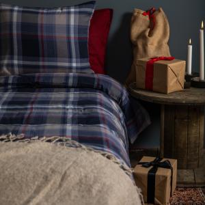 Påslakanset Rutigt Marinblå Lord Nelson Stigen 150x210cm