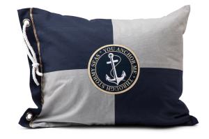 Lord Nelson Victory Barsebäck Kuddfodral Marin/Grå 50x60cm
