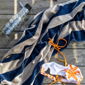 Lord Nelson Victory Cabana Strandhandduk Marin/Sand