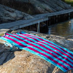 Strandhandduk Lord Nelson Victory Cabana Turkos/Cerise 80x160cm