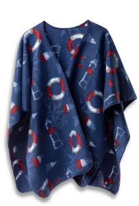 Lord Nelson Victory Kuling Fleeceponcho Marinblå