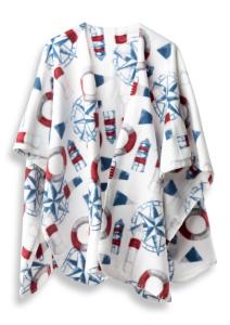 Lord Nelson Victory Kuling Fleeceponcho Vit