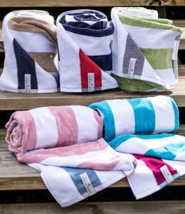 Lord Nelson Victory Vändbar Strandhandduk Grå/Svart