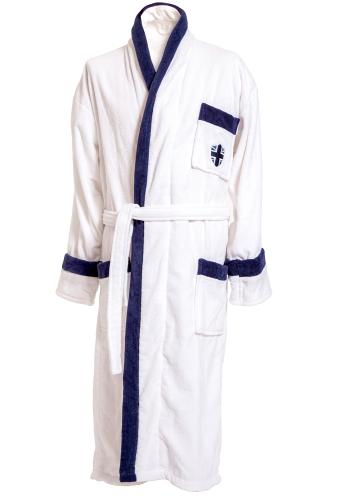 Morgonrock Velour Lord Nelson Victory Vit S/M