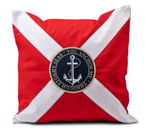 Lord Nelson Victory Vidar Kuddfodral Röd 50x50cm