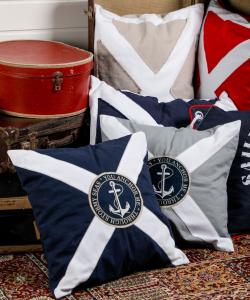 Lord Nelson Victory Vidar Kuddfodral Marinblå 50x50cm