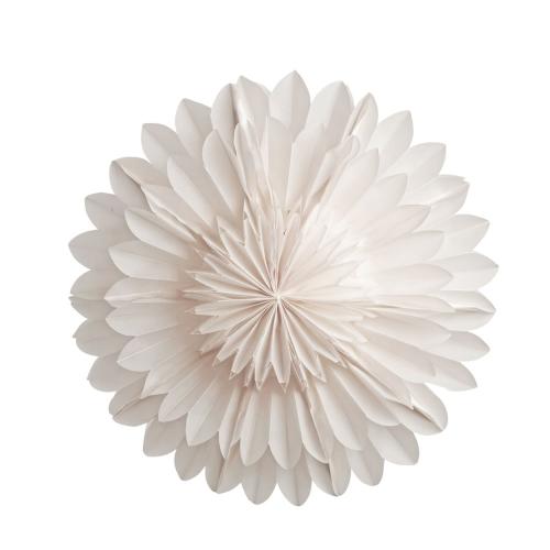 Adventsstjärna Vit 44cm Lotus Watt & Veke