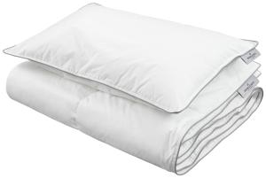 Täcke och Kudde Spjälsäng Borganäs of Sweden Lyxfiber 150g Vit 100x130cm