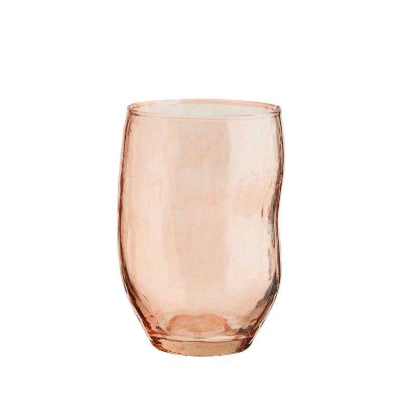 Madam Stoltz Hamrat Dricksglas Korall 4-Pack at lavanille