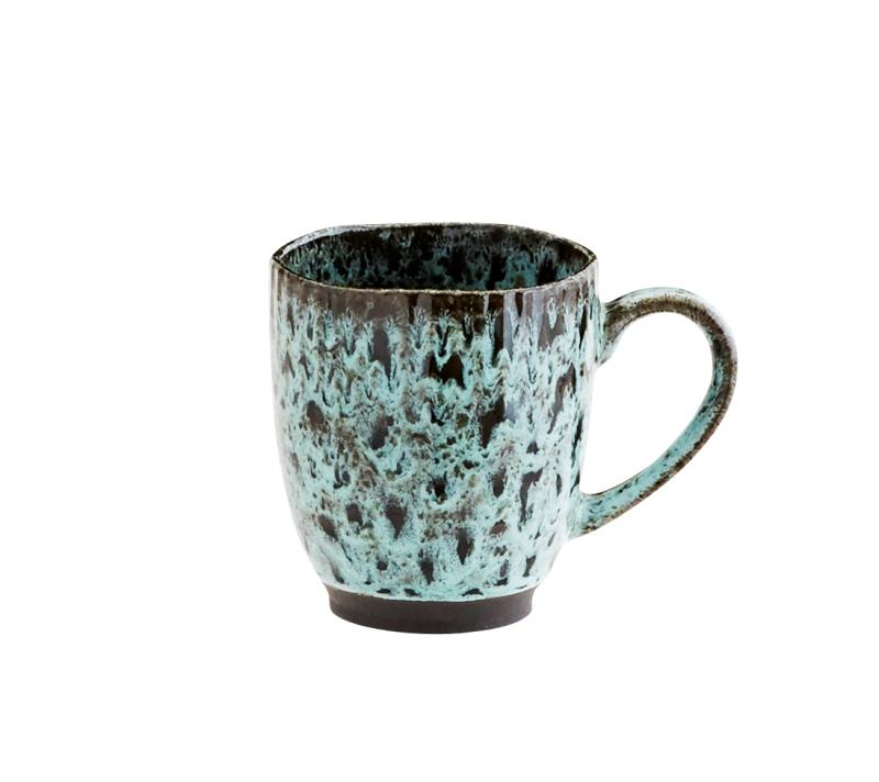 Madam Stoltz Mugg 11cm Petrol 4-Pack at lavanille